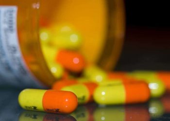 Spilt bottle of pills