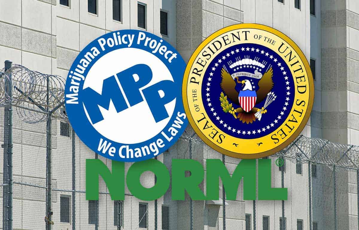 MPP logo NORML logo Presidential Seal