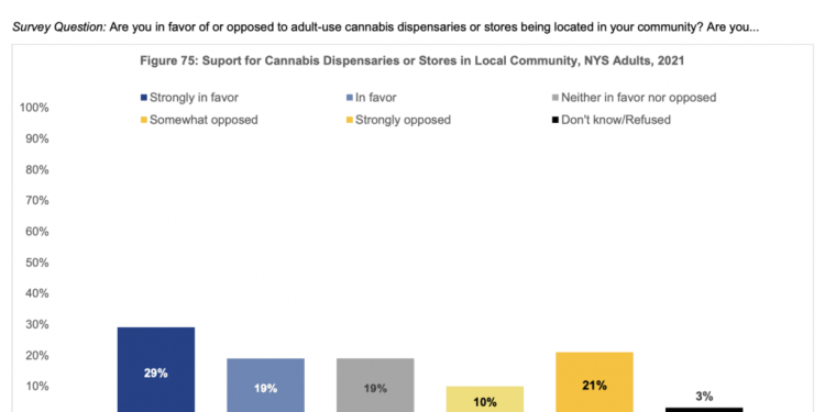 New Yorkers Say Marijuana Is Safer Than Alcohol, And They Want Local Dispensaries, State Survey Finds.