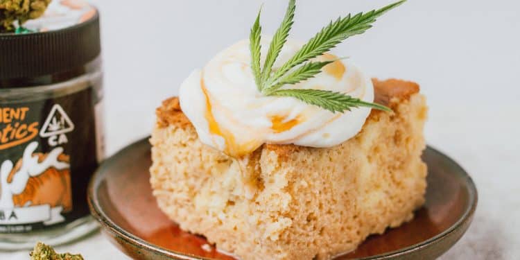 Cannabis-Infused Brown Sugar Milk Tea Cake 24 Servings Dosage: Approximately 7.5mg per serving*