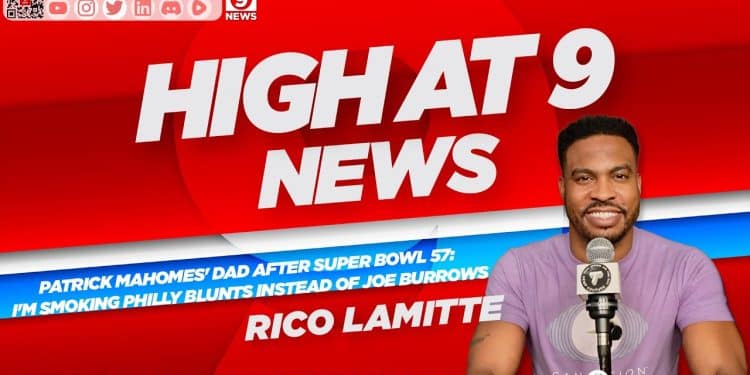 High At 9 News : Rico Lamitte – Patrick Mahomes’ dad after Super Bowl 57