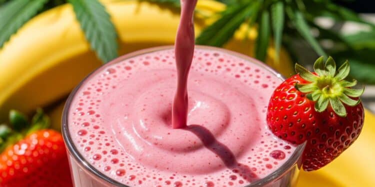 Infused Strawberry Banana Smoothie