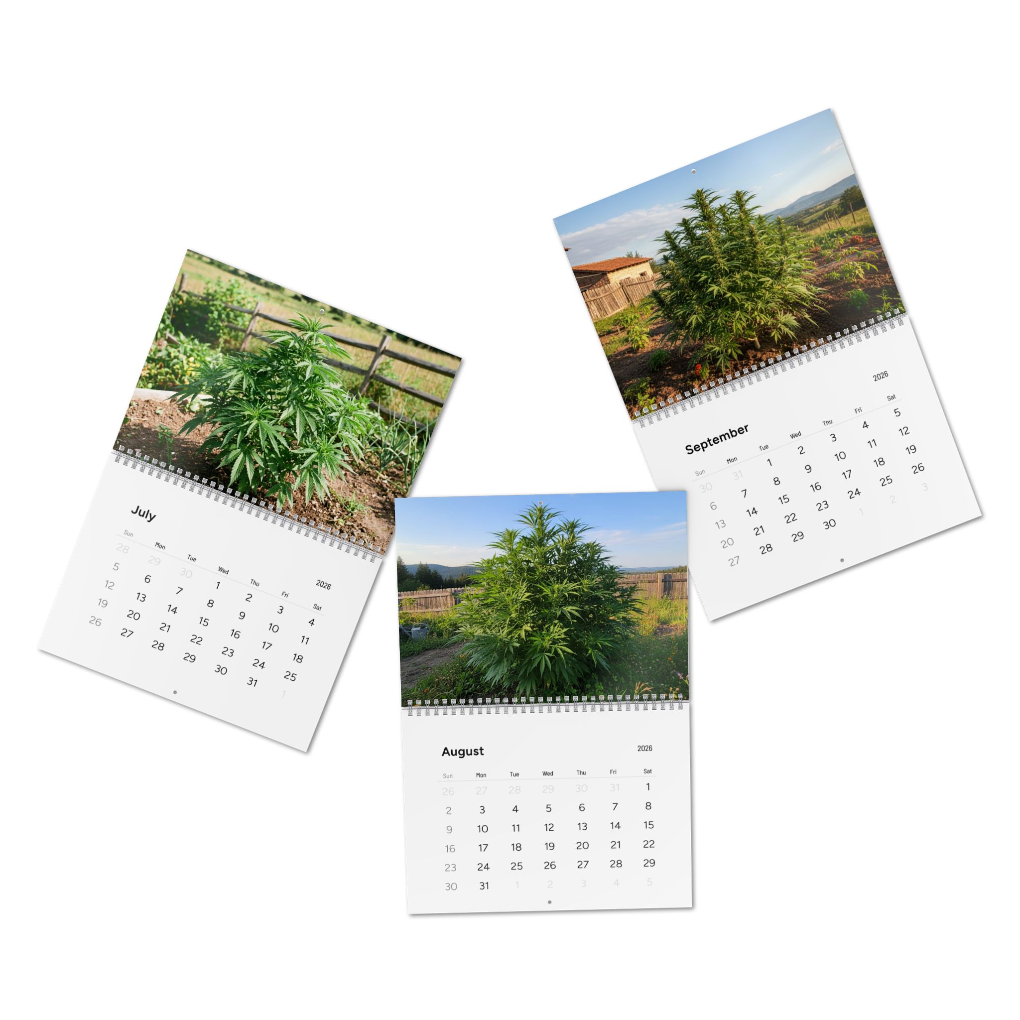 Cannabis Photography Wall Calendar 2026 — 12-Month Indoor & Outdoor Grow Images - Image 6