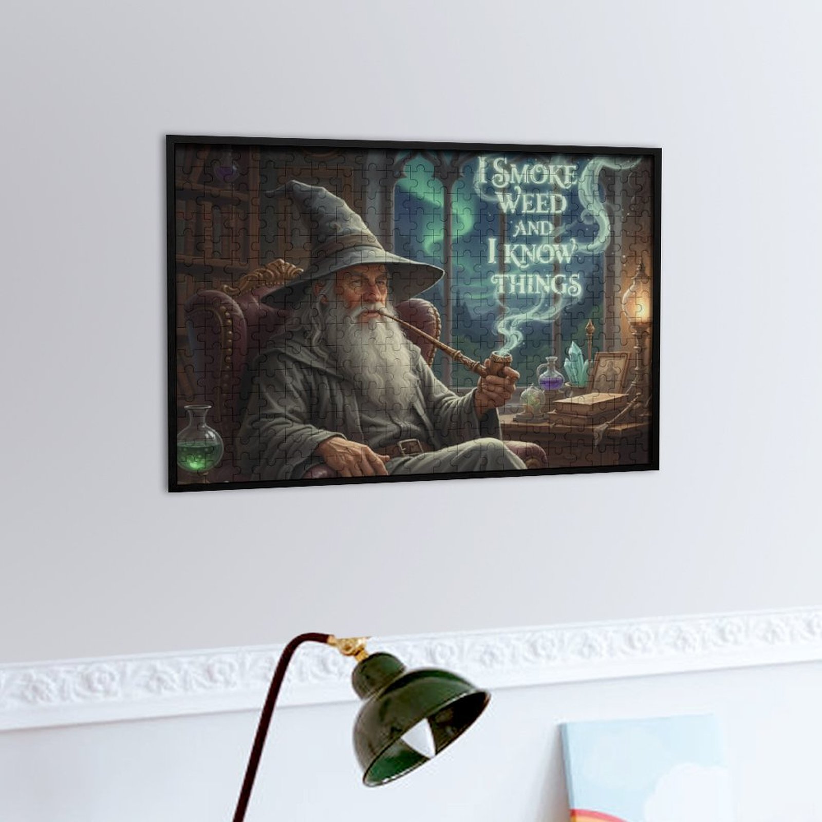 I Smoke Weed & I Know Things Wooden Picture Puzzle SHIPPING INCLUDED! - Image 5