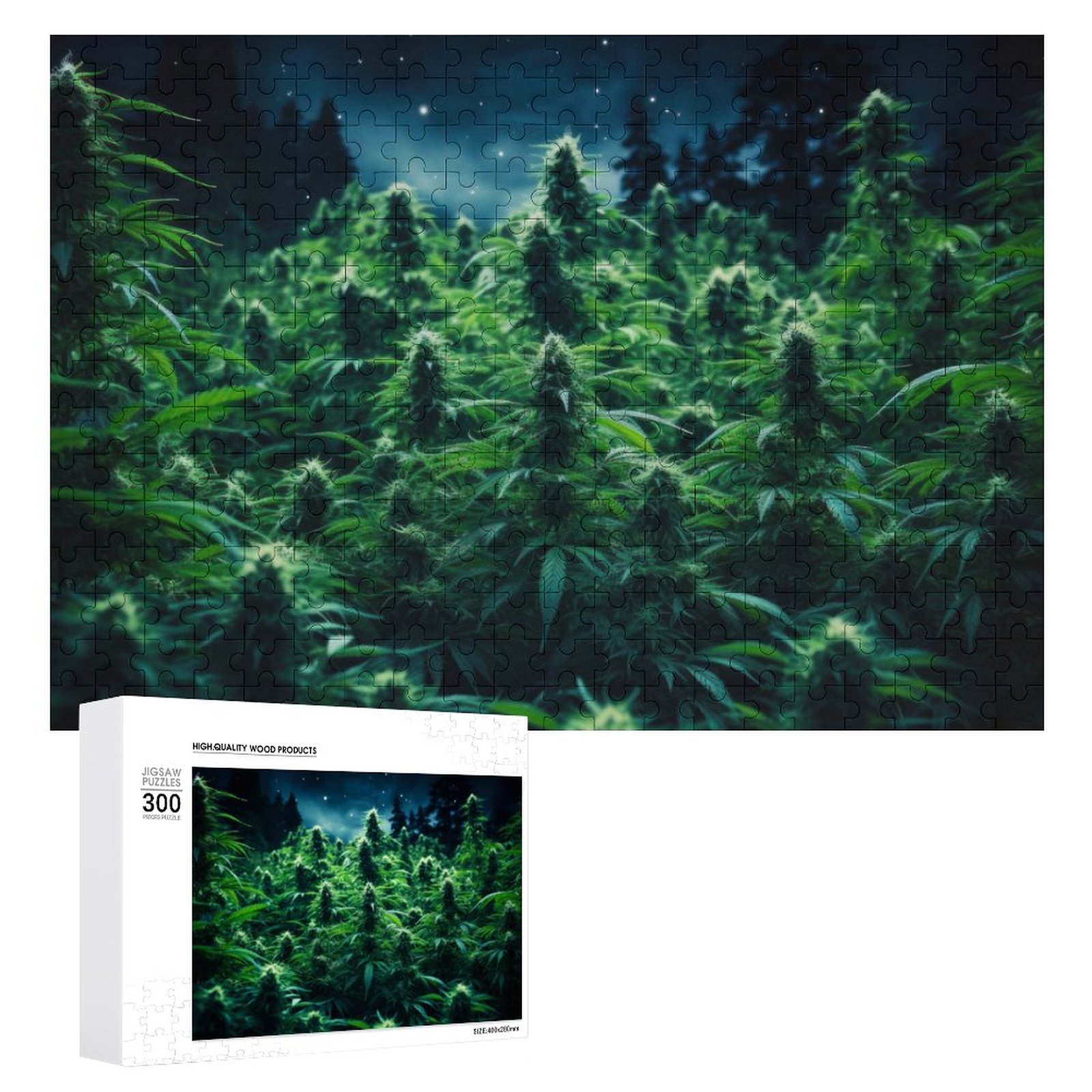 Field of Buds Wooden Picture Puzzle SHIPPING INCLUDED!