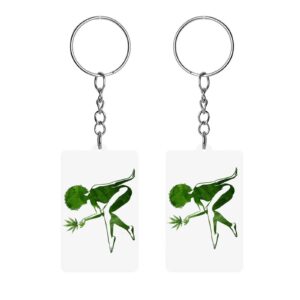Ganja Goddess Silhouette Acrylic Keychain SHIPPING INCLUDED!