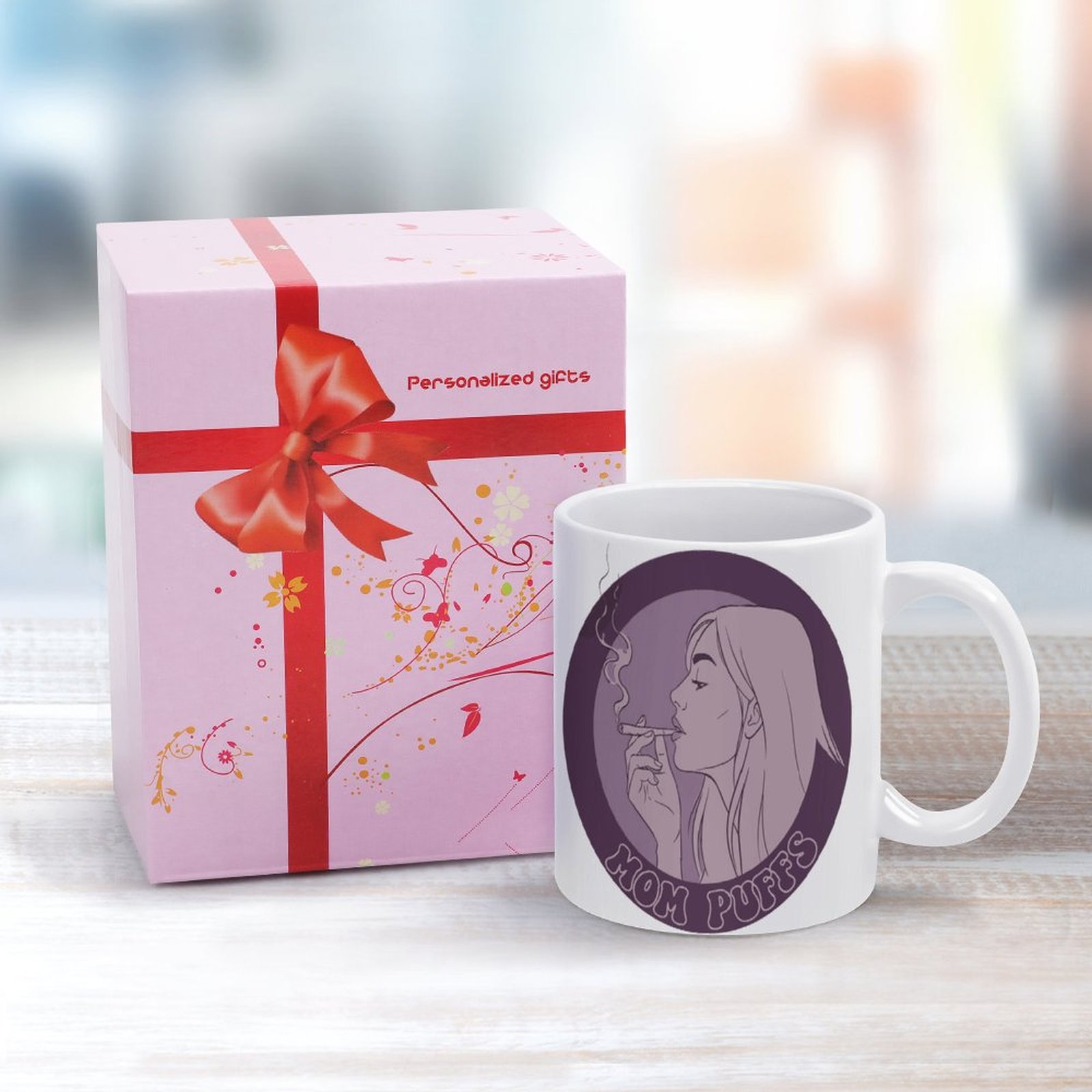 11oz White Mom Puffs Mug Print SHIPPING INCLUDED! - Image 4