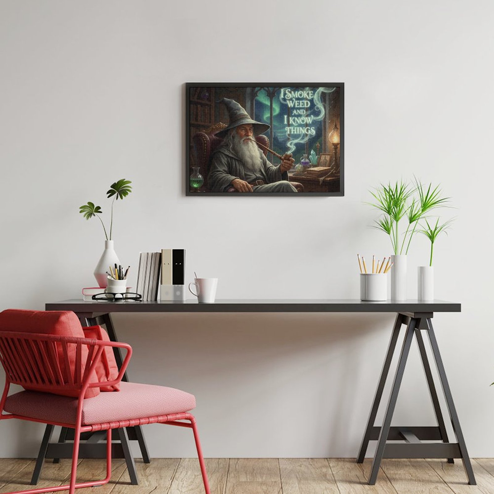 I Smoke Weed & I Know Things Wooden Picture Puzzle SHIPPING INCLUDED! - Image 6