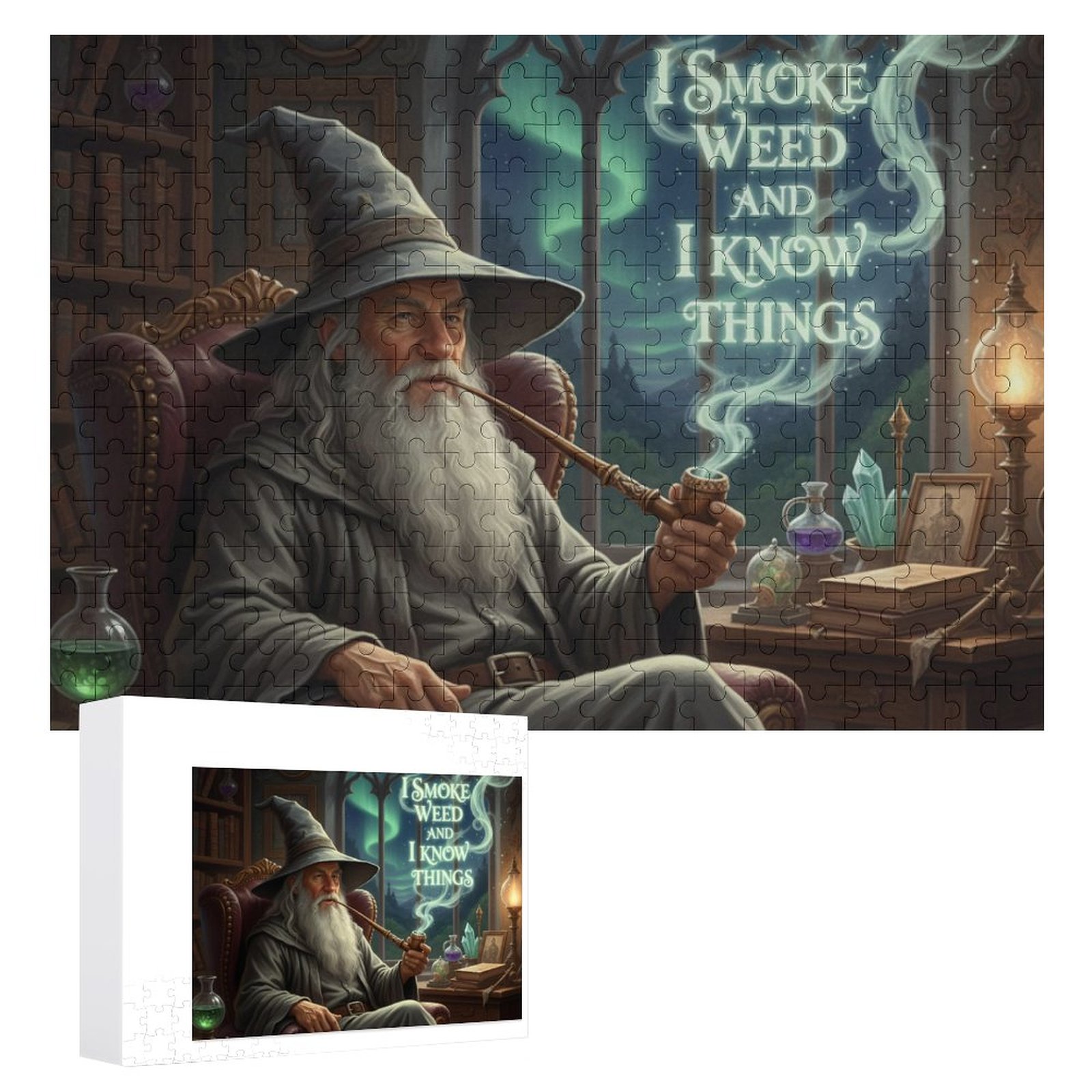 I Smoke Weed & I Know Things Wooden Picture Puzzle SHIPPING INCLUDED! - Image 7