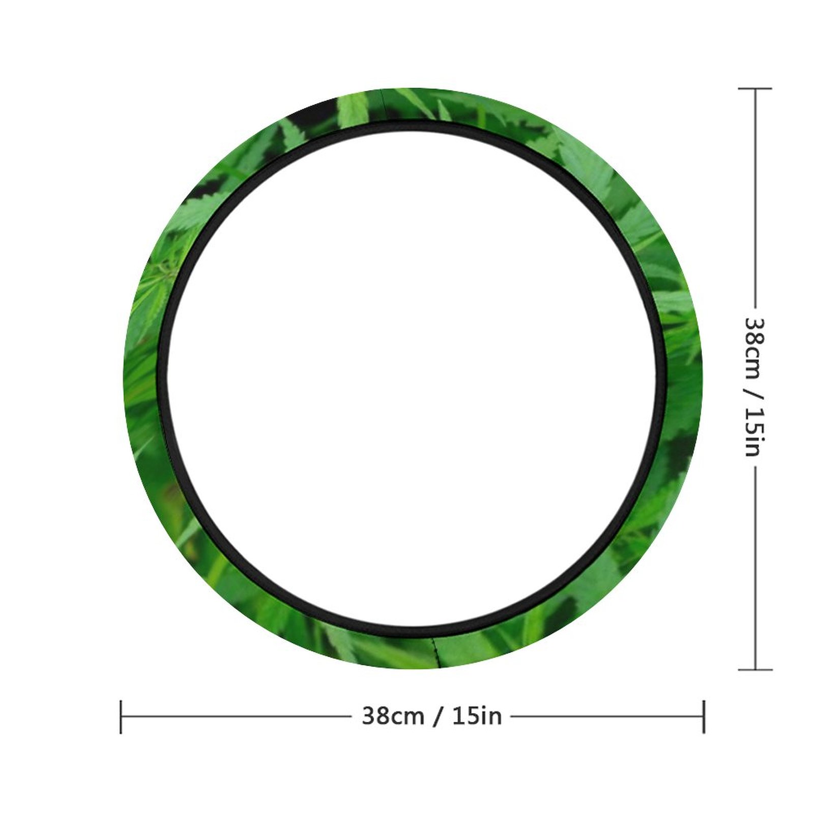 Leafy Car Steering Wheel Cover SHIPPING INCLUDED! - Image 2