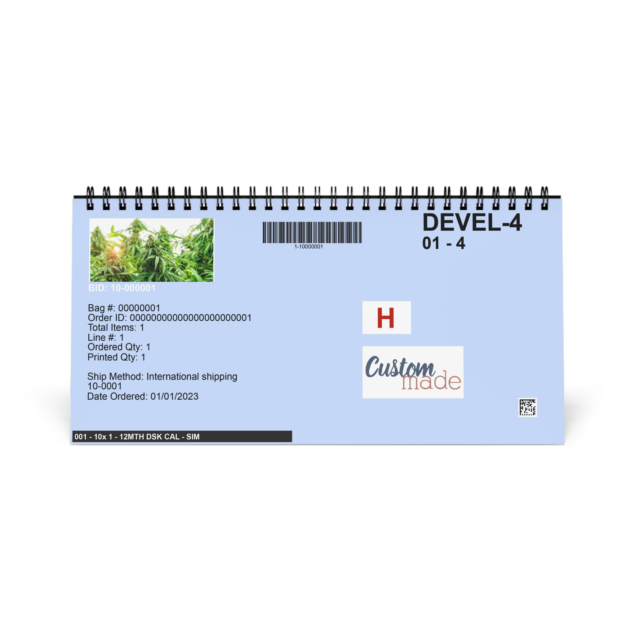 2026 Cannabis Desktop Calendar - Monthly Grid Planner with Indoor/Outdoor Grow Photos - Image 4