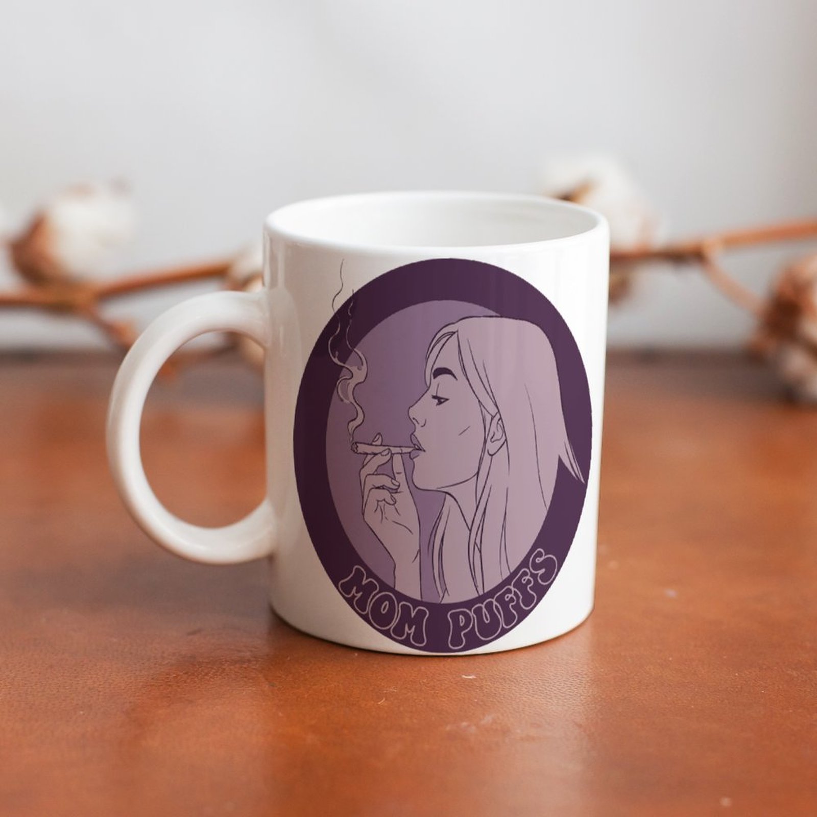 11oz White Mom Puffs Mug Print SHIPPING INCLUDED! - Image 7