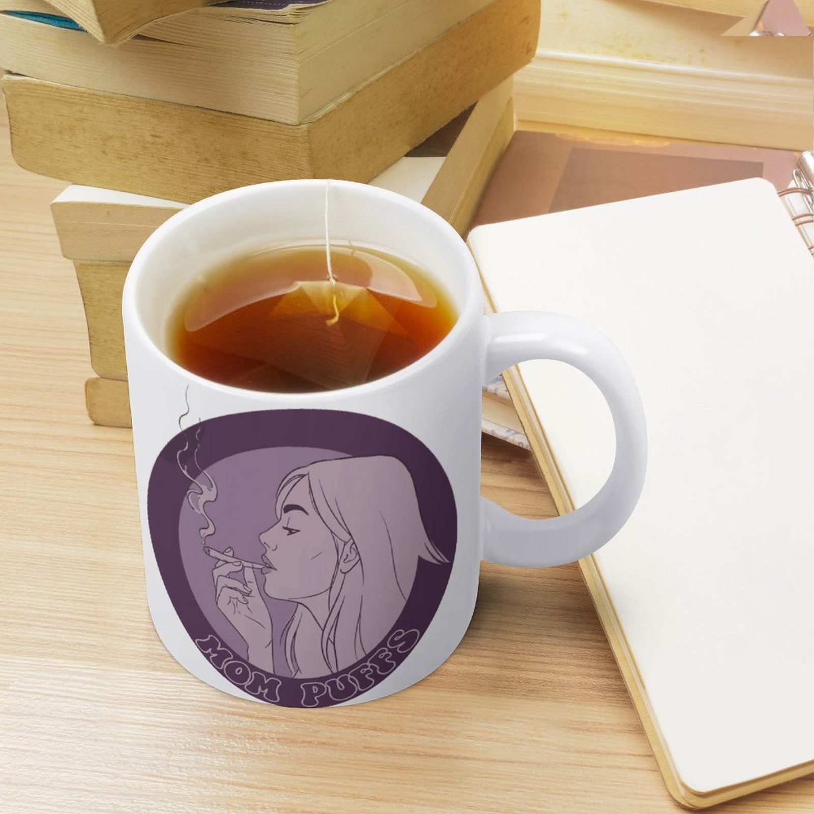 11oz White Mom Puffs Mug Print SHIPPING INCLUDED! - Image 5