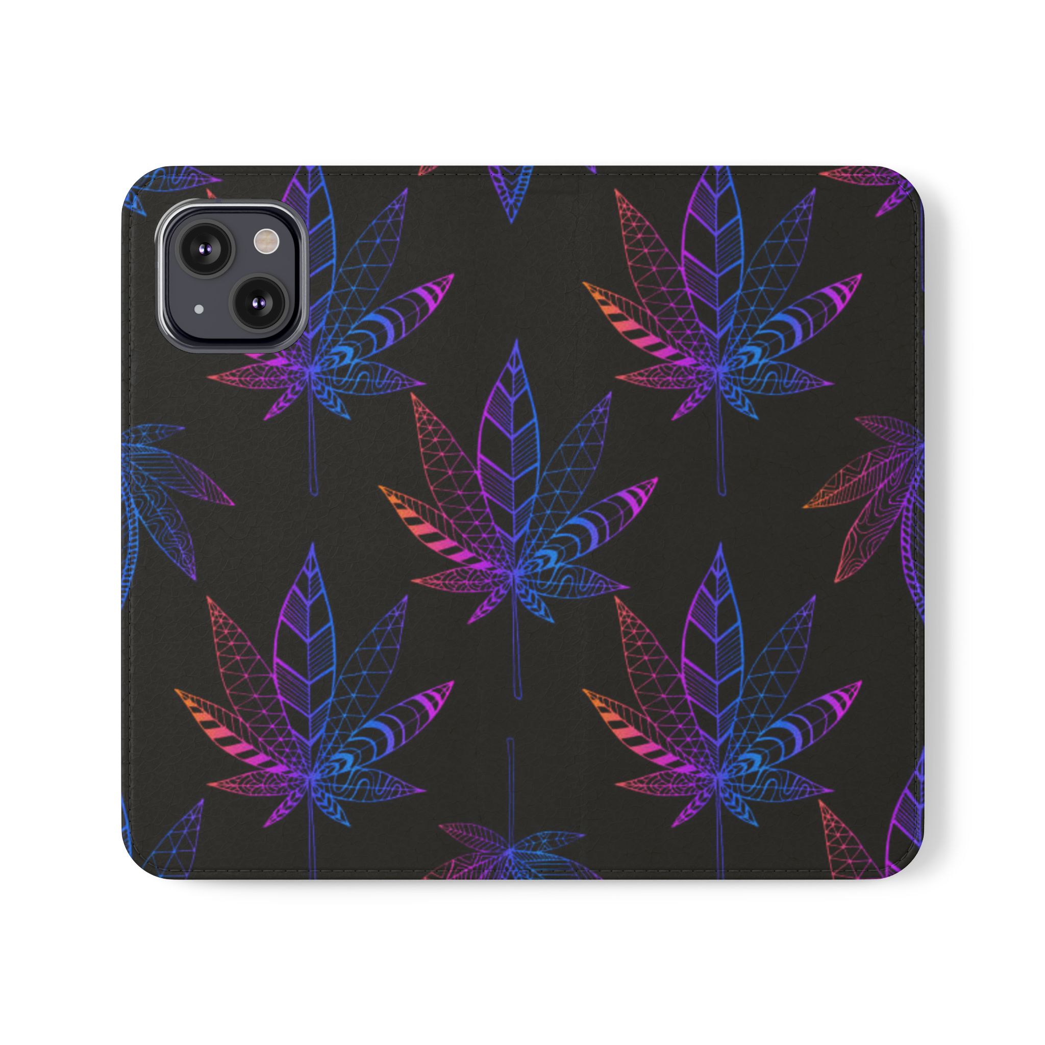 Vibrant Leaf Flip Cases - Stylish Phone Wallet, Unique Gift for Nature Lovers, Eco-Friendly Accessory - Image 13