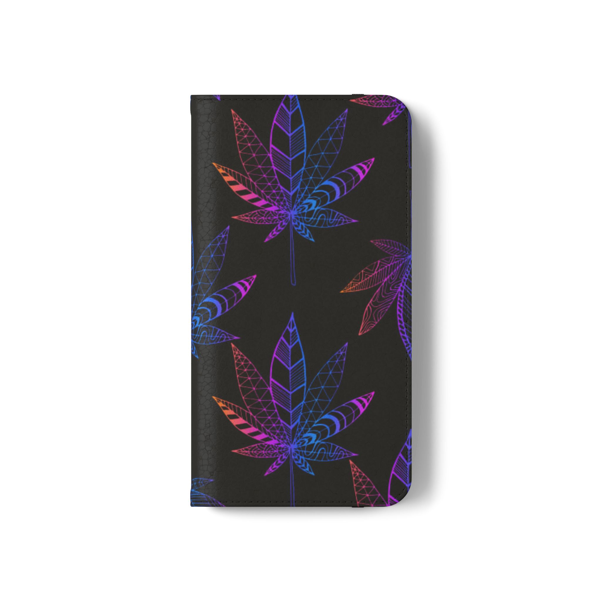Vibrant Leaf Flip Cases - Stylish Phone Wallet, Unique Gift for Nature Lovers, Eco-Friendly Accessory - Image 7