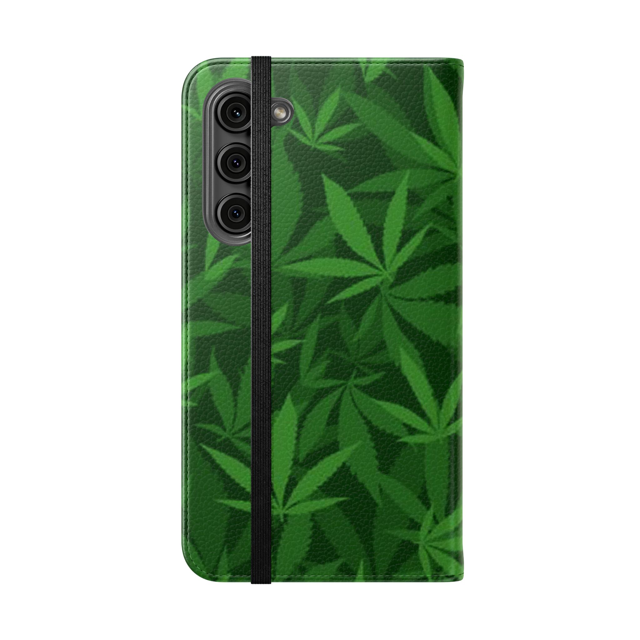 MJ Leaf Flip Cases - Stylish Phone Wallet, Unique Gift for Nature Lovers, Eco-Friendly Accessory - Image 123