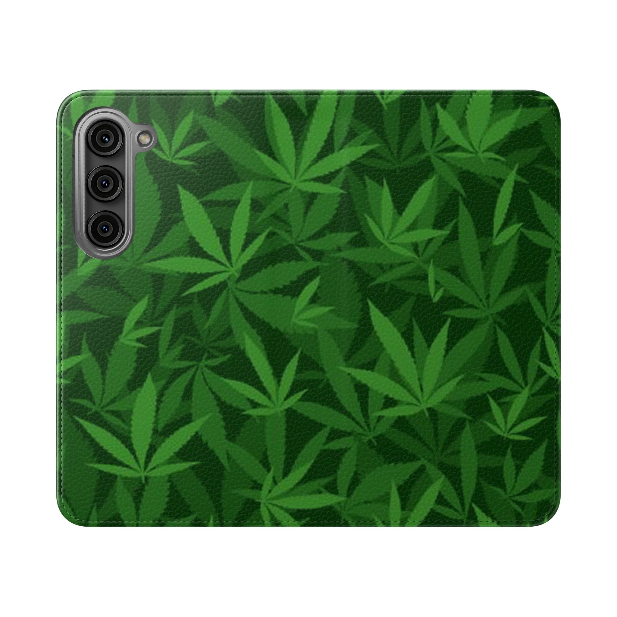 MJ Leaf Flip Cases - Stylish Phone Wallet, Unique Gift for Nature Lovers, Eco-Friendly Accessory - Image 117
