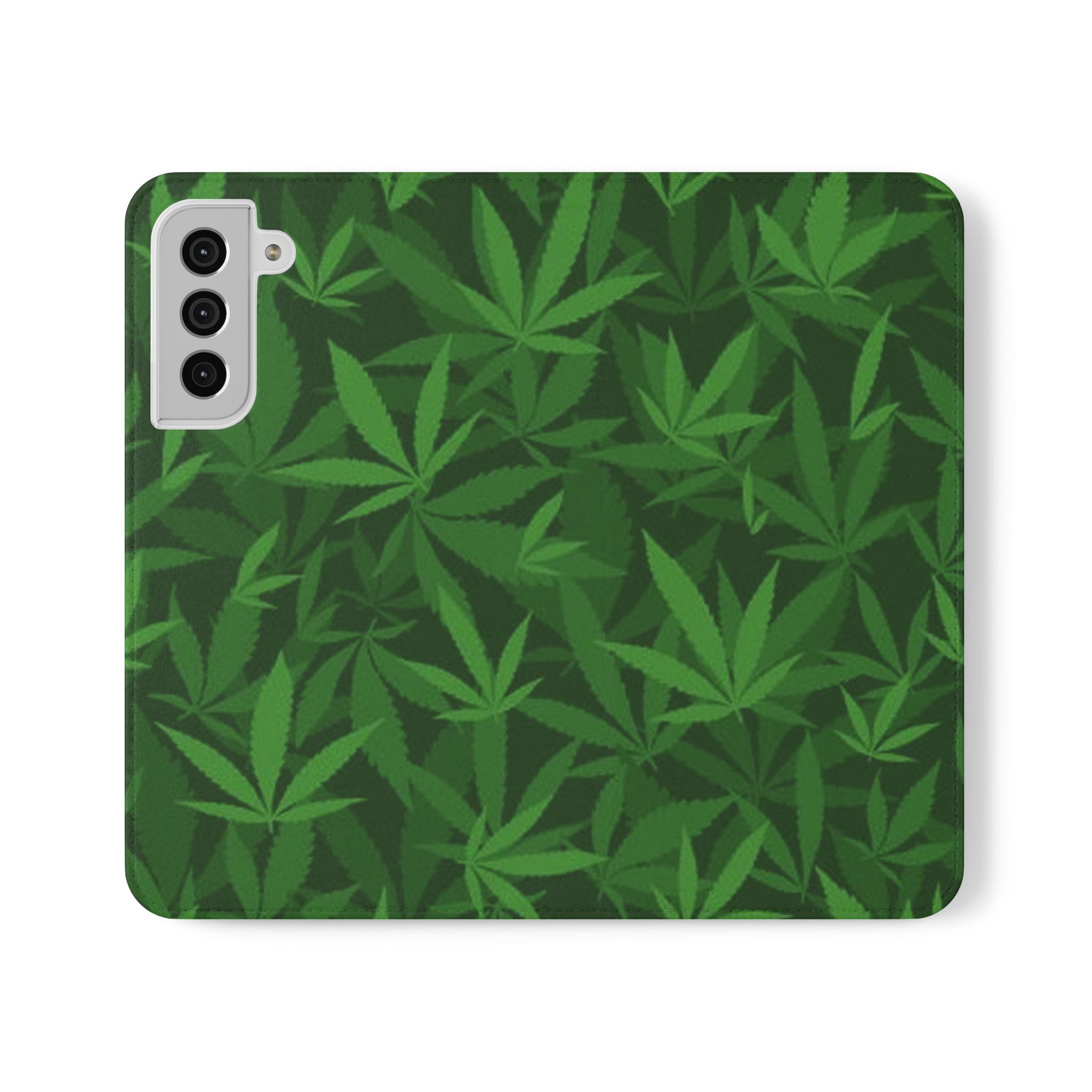 MJ Leaf Flip Cases - Stylish Phone Wallet, Unique Gift for Nature Lovers, Eco-Friendly Accessory - Image 5