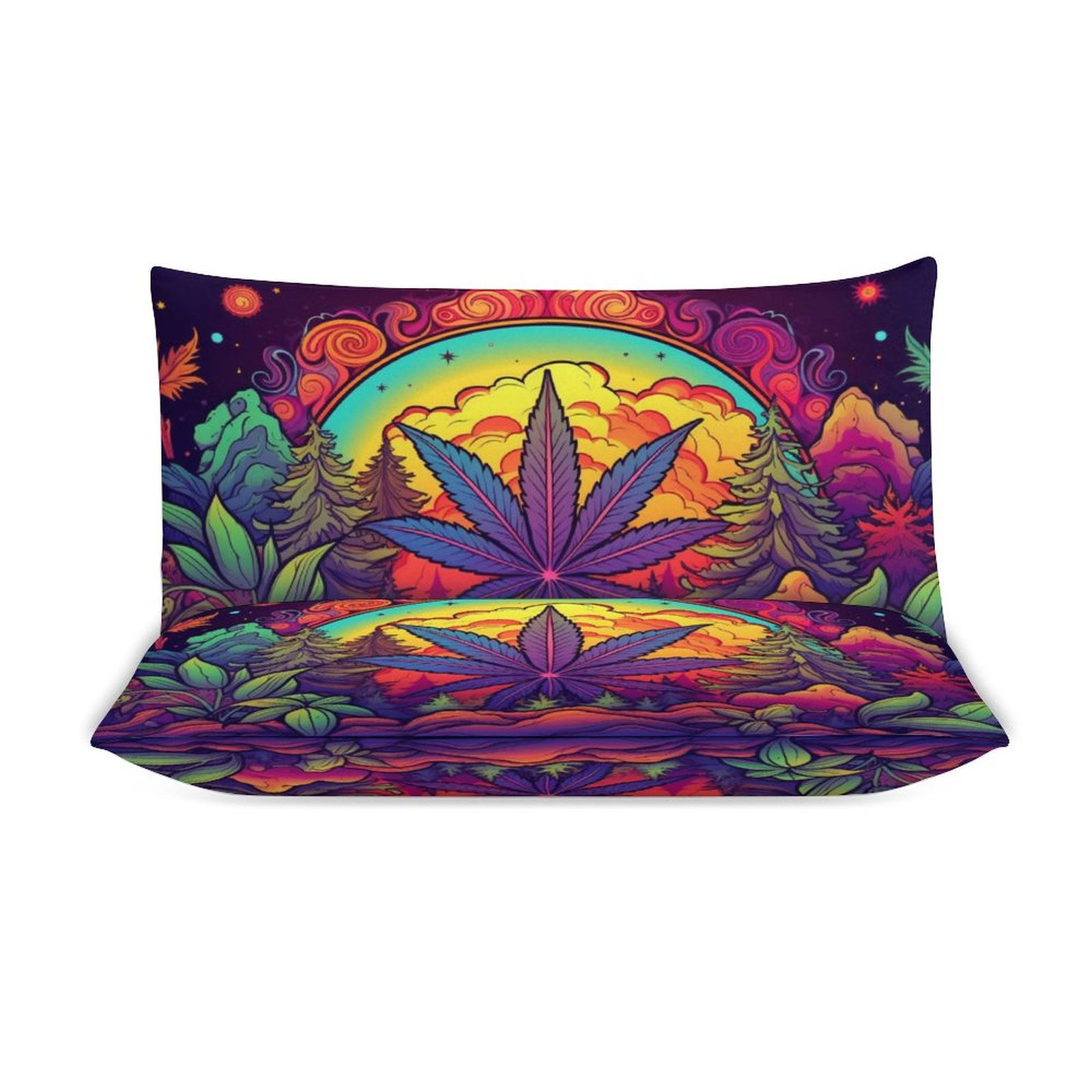 Wilderness Leaf Art 3-Piece Bedding Set-90"x90"/ 229x229cm - Image 3