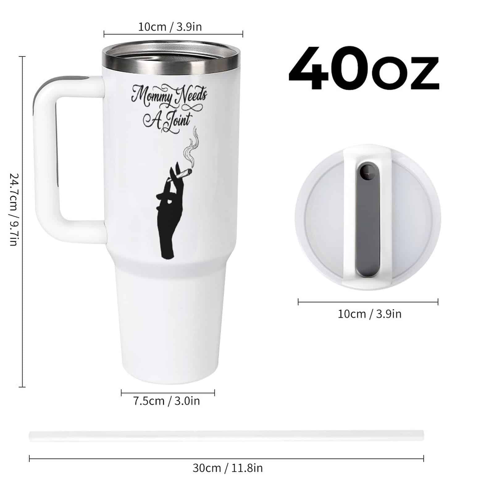 Mommy Needs A Joint 40oz Large Capacity Car Cup - Image 2