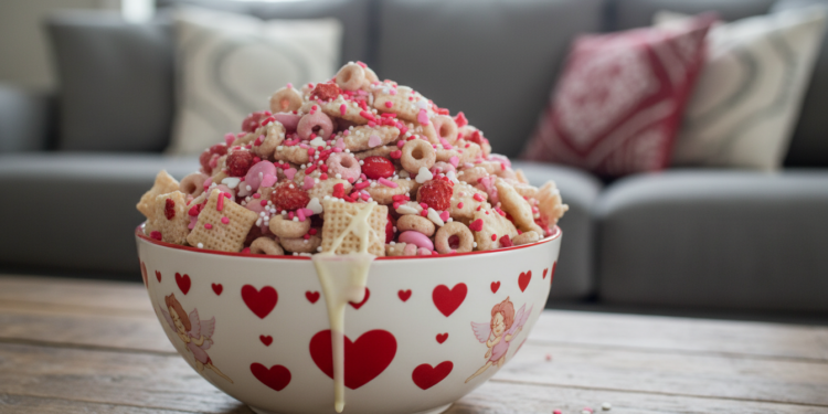 Infused White Chocolate Strawberry Snack Mix